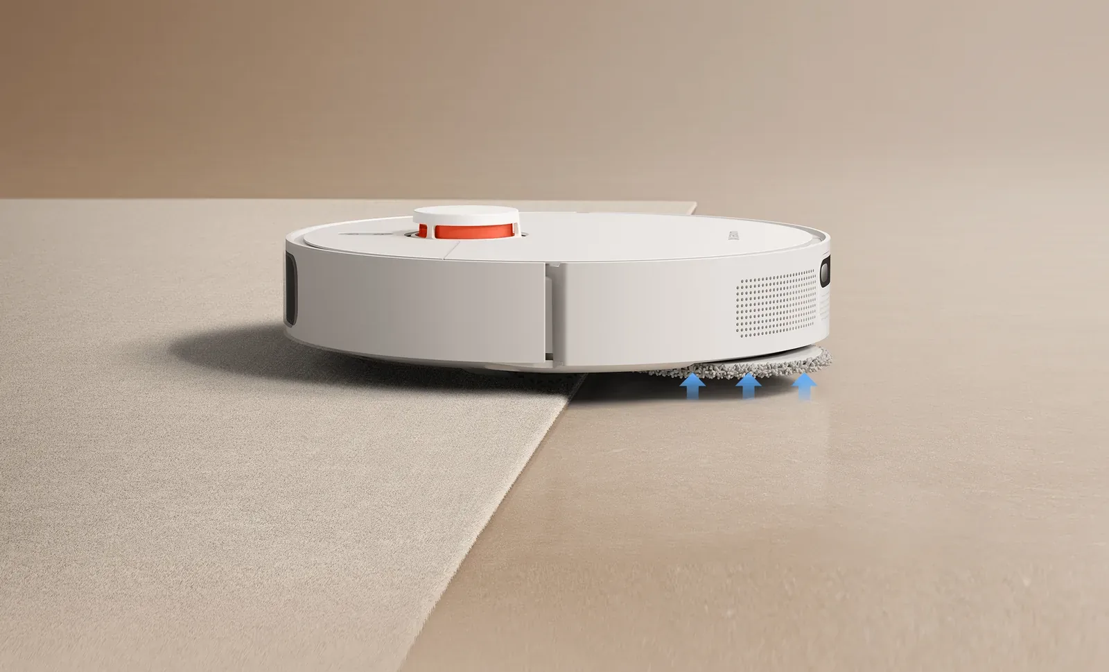 Robô Aspirador Xiaomi X20+ em operação de limpeza